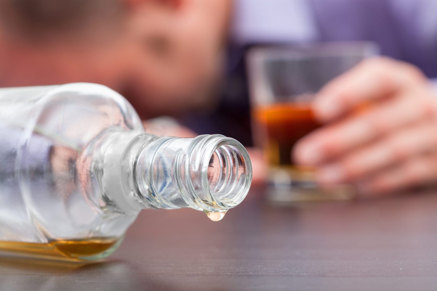 Uncontrolled consumption of alcohol - alcoholizm disease